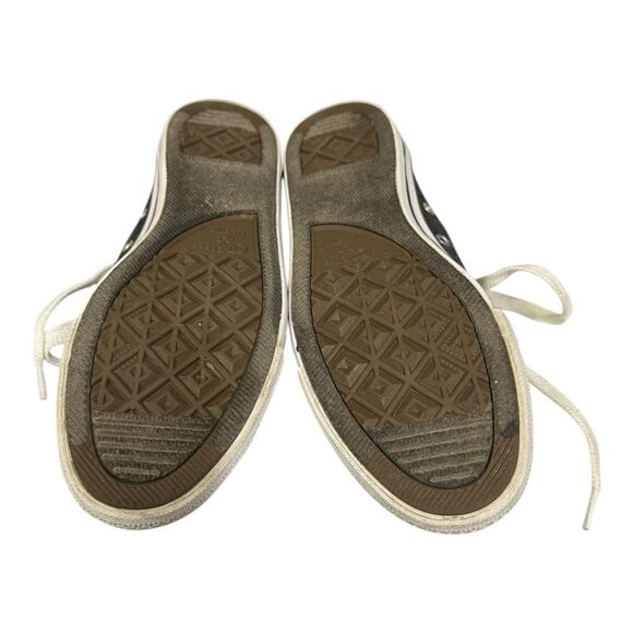 Converse All Star Women's Heathered Black Grey Canvas Lace Sneakers 7 - Picture 6 of 6